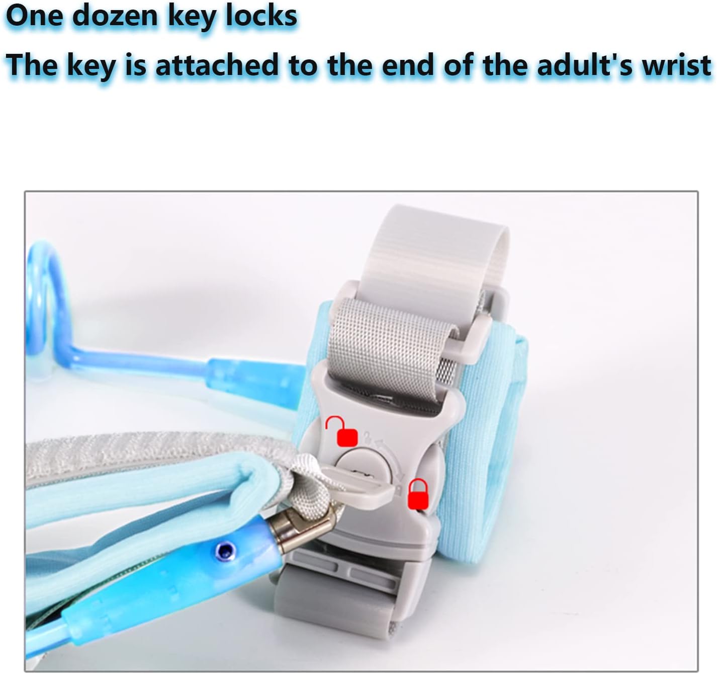 বেবি সিকিউর বেল্ট লক সহ । বাচ্চার হারানোর ভয় আর থাকবে না। Baby Child Anti Lost Safety Wrist Band for walking with lock and key