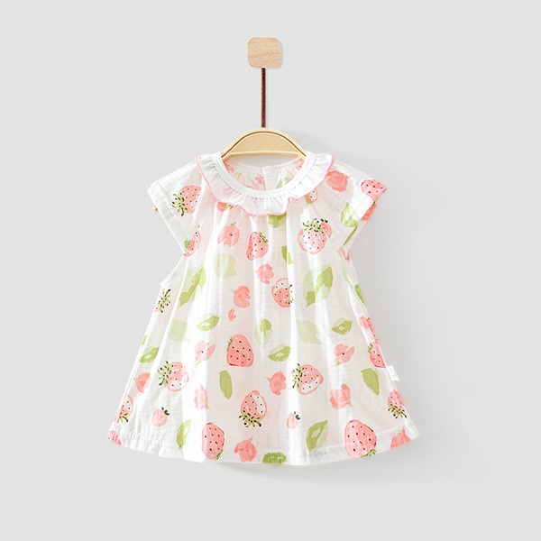Baby Female Casual Slip Dress. Children Floral dress. Girl Korean Princess Dress. বাচ্চাদের সুন্দর জামা