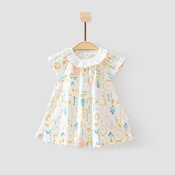 Baby Female Casual Slip Dress. Children Floral dress. Girl Korean Princess Dress. বাচ্চাদের সুন্দর জামা