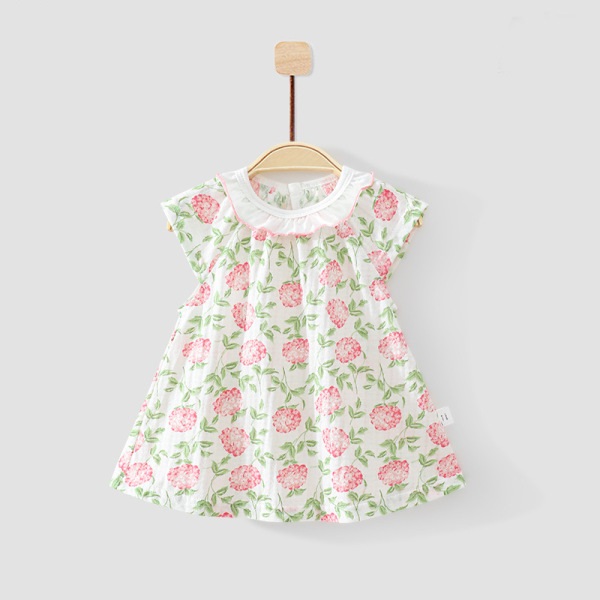 Baby Female Casual Slip Dress. Children Floral dress. Girl Korean Princess Dress. বাচ্চাদের সুন্দর জামা
