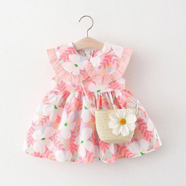 Stylish Cute Sleeveless Printed Dress for Baby Girls – Soft Summer Casual & Party Wear Dress