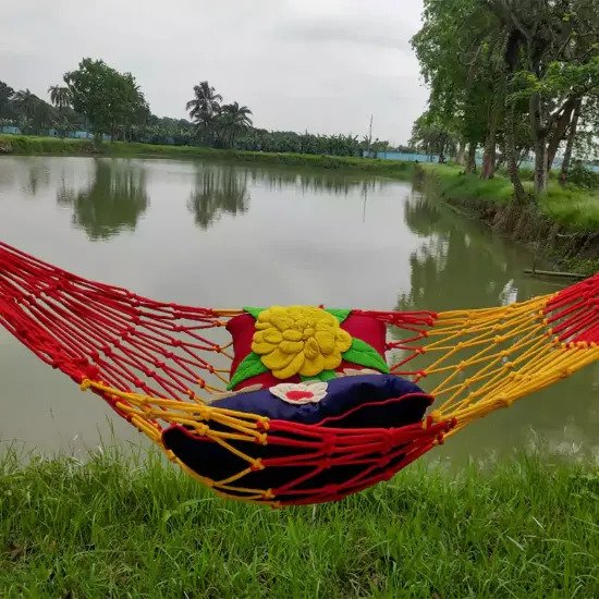 Hand Made Dolna for Adult and Baby with Large Swing Rope Bed Hanging